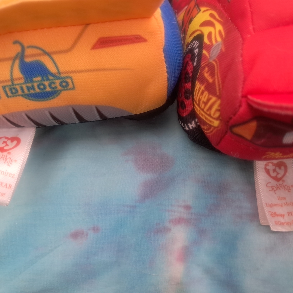 Disney Cars Plush Set - Red, Blue, Yellow, Brown - Picture 4 of 4